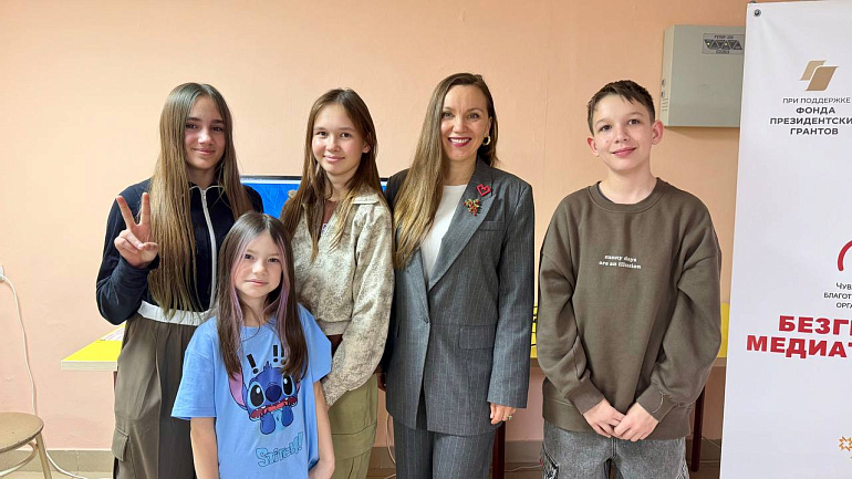 Активистка Союза женщин Чувашии провела творческую площадку на фестивале детских СМИ