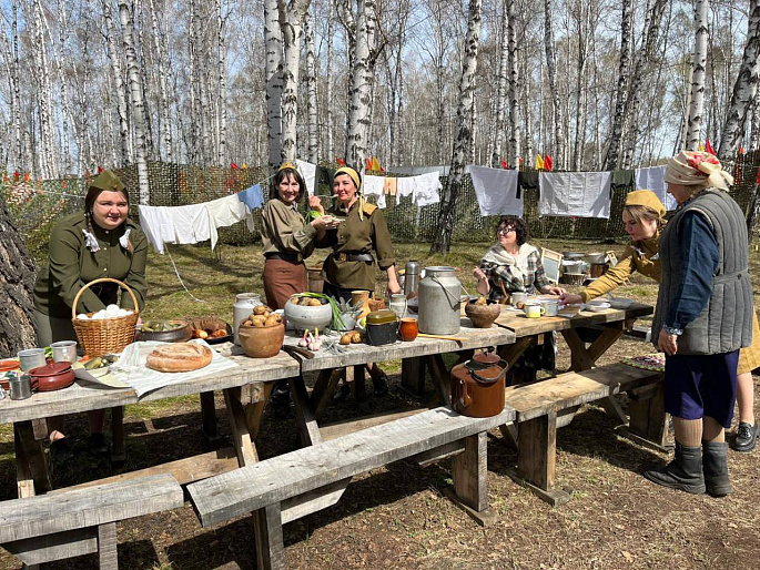 Куйтунский женсовет поучаствовал в реконструкции солдатского привала