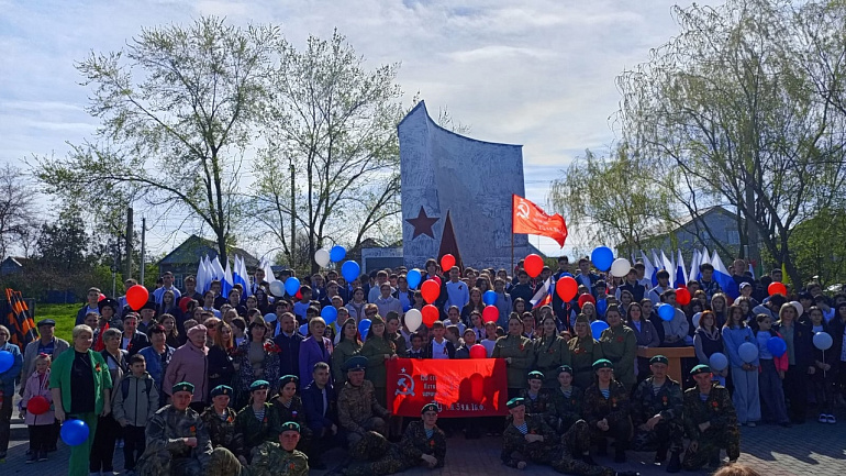В селе Прасковея встретили участников автопробега «Эх, путь - дорожка фронтовая!»