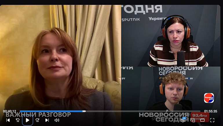 Об инициативах Союза женщин Чувашии говорили в эфире радио «Новороссия сегодня»