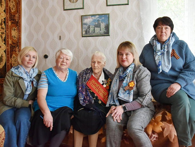 В её судьбе – история страны! Становлянский женсовет поздравил ветерана