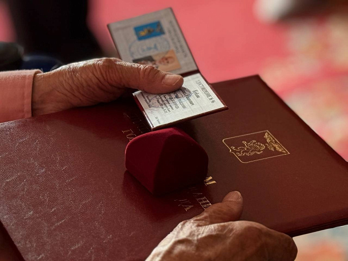 Лидер белгородского Союза женщин вручила памятные медали ветеранам Великой Отечественной