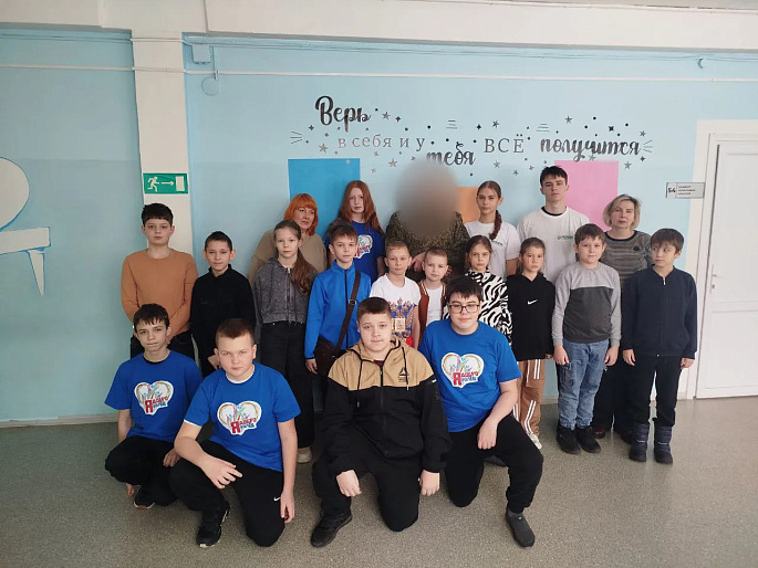 Усманский женсовет организовал встречу лицеистов с бойцов спецоперации