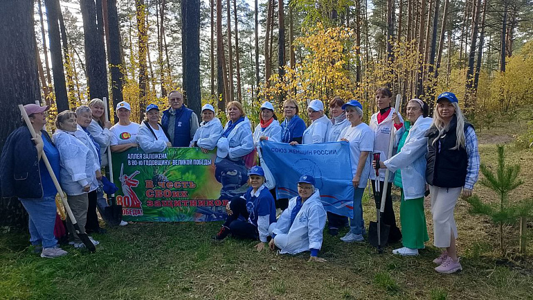 80 сосен в честь юбилея Победы высажены в Томске