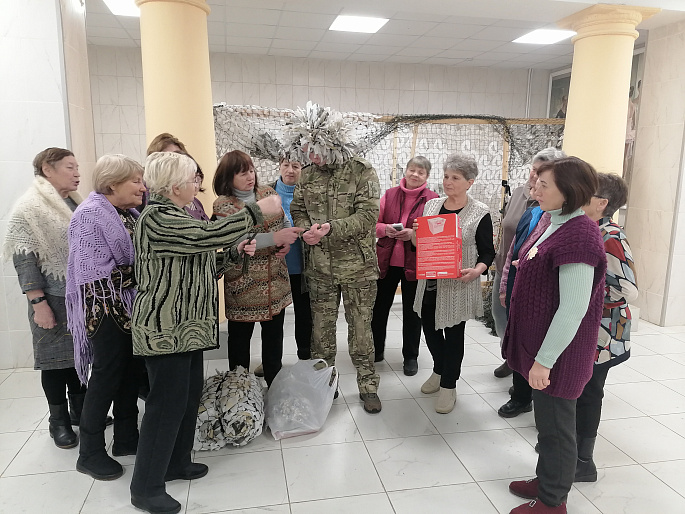 Кимовчанки встретились с участником СВО