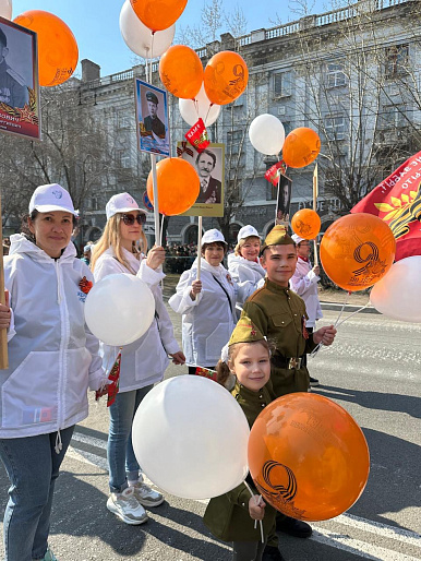 Забайкальские союзницы приняли участие в шествии Бессмертного полка