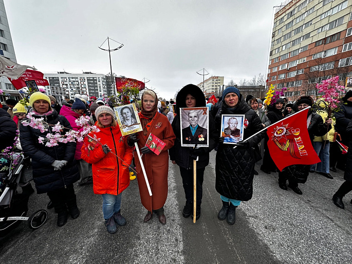 Новоуренгойский женсовет принял участие в праздничных мероприятиях к 80-летию Великой Победы