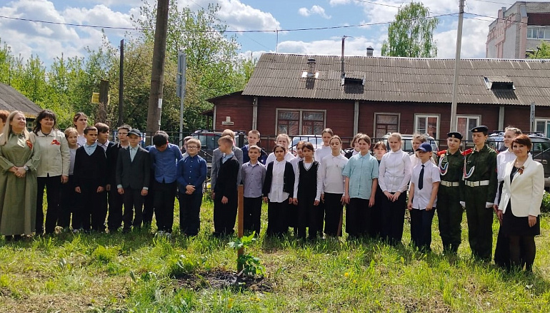 В Твери высадили аллею памяти Валентины Гризодубовой