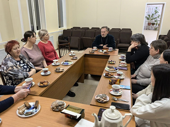 В Новоспасском прошла встреча с настоятелем Спасо-Преображенского кафедрального собора
